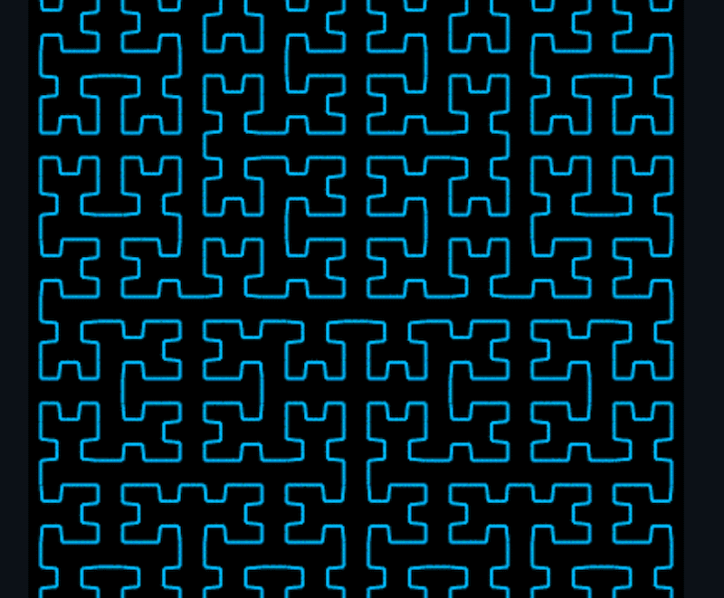 Animated Hilbert Curve (morph from order 0 to 6 made in VB.Net)