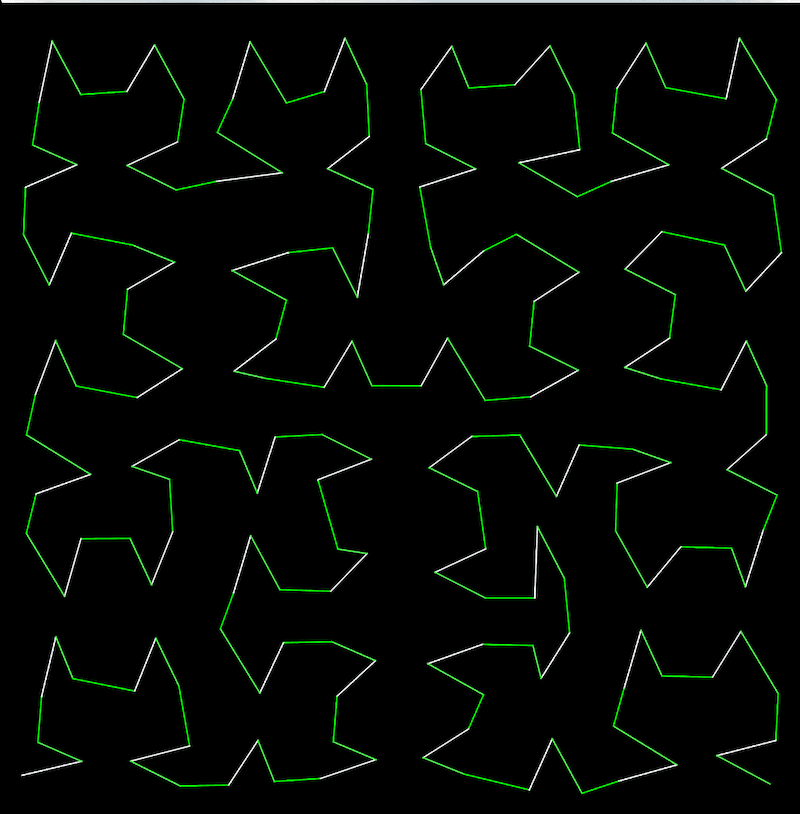 Hilbert curve: a 'matrix' approach