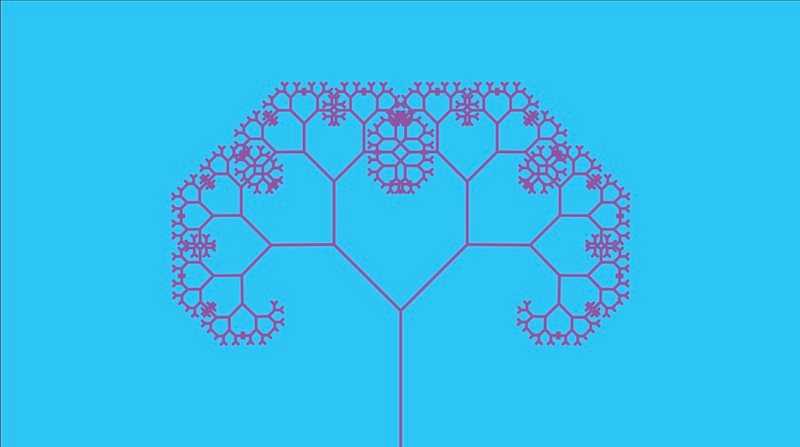 "Recursive Fractal Tree" code example