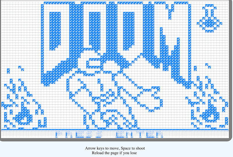 DOOM made out of Checkboxes (Wolfenstein 3D style raycasting)