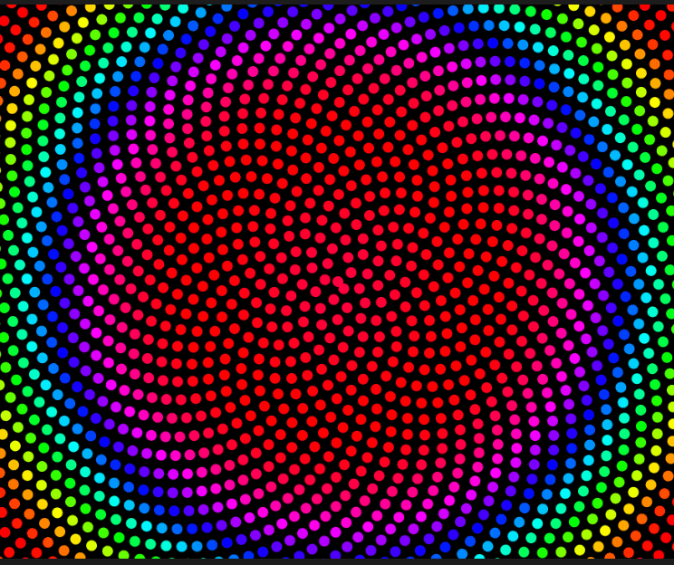 "Phyllotaxis" code example